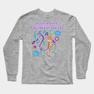 Kokopelli, girl, music maker, dreams, pastels Long Sleeve T-Shirt